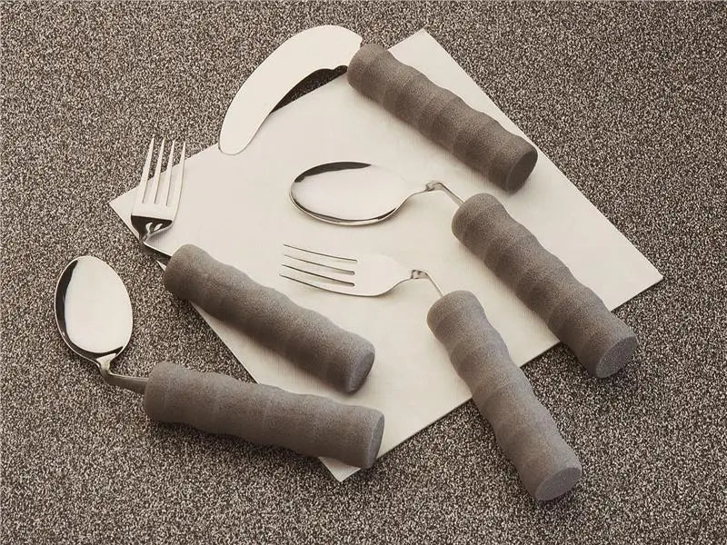 Homecraft Lightweight Foam Handled Angled Cutlery - Australian Assistive Technology Centre
